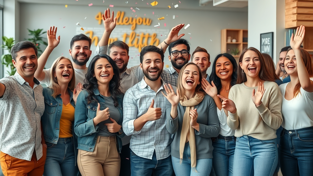 ways to cultivate an abundance mindset with a diverse group celebrating success