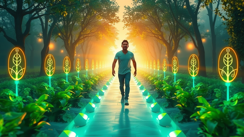 hopeful individual beginning journey toward positive thinking and prosperity