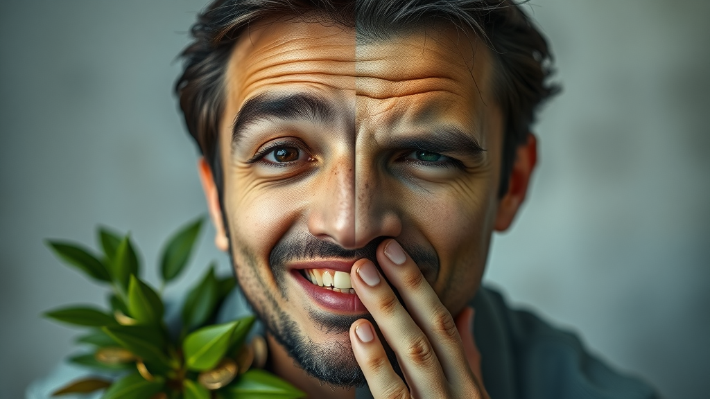 abundance mindset vs scarcity mindset, psychology of prosperity, side-by-side persona contrast